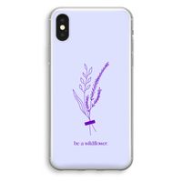 Be a wildflower: iPhone X Transparant Hoesje - thumbnail