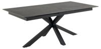 Eettafel Durgan Zwart Uitschuifbaar 200/240x100cm - Giga Living