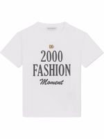 Dolce & Gabbana Kids t-shirt à imprimé 2000 Fashion Moment - Blanc