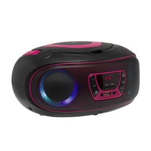 Denver TCL-212BT Radio/CD-speler VHF (FM) AUX, CD, USB, Bluetooth Sfeerverlichting Pink