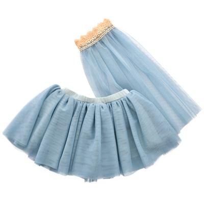 byAstrup poppenkleding tule rok en sluier 38 48 cm blauw