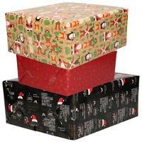 6x Rollen Kerst inpakpapier/cadeaupapier 2,5 x 0,7 meter