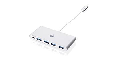 IOGEAR USB-C naar 4-poorts USB-A Hub - USB-C 60W doorvoer - Compatibel met Thunderbolt 3 - Type-A-poort (5 Gbps) - GUH3C4PD