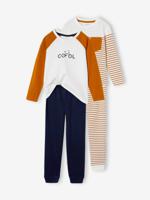 Set van 2 "coole" pyjamabroeken voor jongens karamel