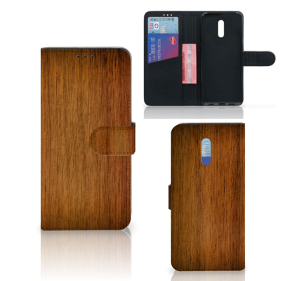 OPPO Reno Book Style Case Donker Hout