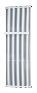 Vipera Corrason enkele badkamerradiator 60 x 180 cm centrale verwarming hoogglans wit zijaansluiting 2.059W