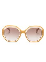 GIGI STUDIOS lunettes de soleil Bright à monture géométrique - Jaune