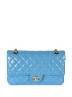 CHANEL Pre-Owned sac porté épaule Double Flap médium (2022) - Bleu