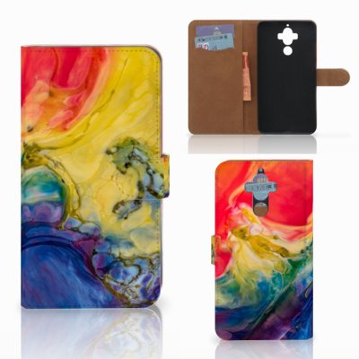 Hoesje Huawei Mate 9 Watercolor Dark Hoesje Huawei Mate 9 Watercolor Dark