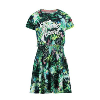 Vingino jurk Pelieke met all over print groen/multicolor Vingino jurk Pelieke met all over print groen/multicolor