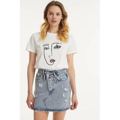 JOSH V spijkerrok JV Noelle met borduursels