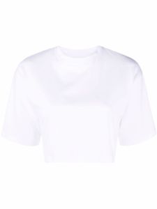 Loulou Studio t-shirt crop Gupo à manches courtes - Blanc