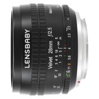 Lensbaby Velvet 28 Canon RF-mount objectief Zwart