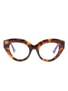 Kuboraum lunettes de vue K35 à monture papillon - Marron