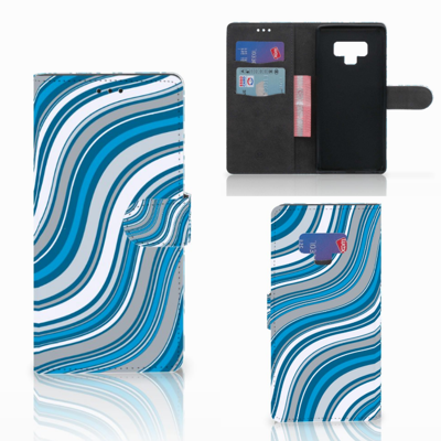 Samsung Galaxy Note 9 Telefoon Hoesje Waves Blue