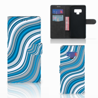 Samsung Galaxy Note 9 Telefoon Hoesje Waves Blue