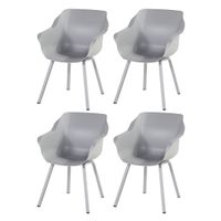 Set van 4 - Hartman Sophie Element dining armstoel - misty grey - thumbnail