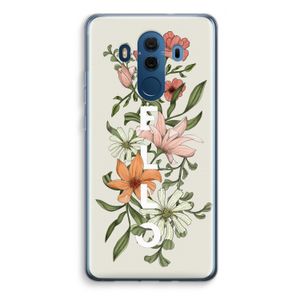 Hello bloemen: Huawei Mate 10 Pro Transparant Hoesje