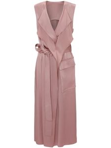 Victoria Beckham robe mi-longue style trench - Rose