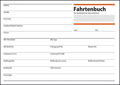 Sigel FA614 DIN A6 liggend Ritregistratieboek Aantal paginas: 40 1 stuk(s)
