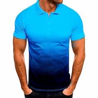 Voor heren POLO Shirt Tennisshirt Golfshirt Kleurenblok Kraag Klassieke boord Zwart Wit Leger Groen Rood blauw niet-afdrukken Casual Dagelijks Korte mouw Kleding Modieus Dagelijks Vakantie Casual Lightinthebox