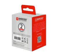 Skross 1.500203-E netstekker adapter Type B Universeel Wit - thumbnail