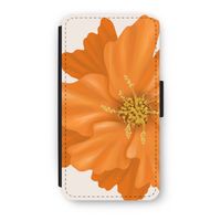 Orange Ellila flower: iPhone X Flip Hoesje