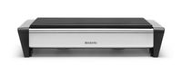 Brabantia schotelwarmer met 2 kaarsjes matt steel