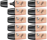 Tekstmarkeerstift - STABILO BOSS MINI Pastellove - 10 stuks - cremig perzik