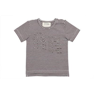 Little Indians gestreept T-shirt bruin/wit