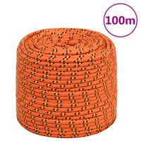 Boottouw 6 mm 100 m polypropyleen oranje