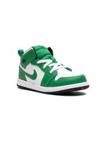 Jordan Kids Air Jordan 1 Mid "Lucky Green" sneakers - Blanc