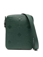 MCM mini Klassic monogram leather crossbody bag - Vert