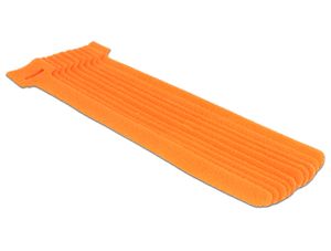 Delock 18696 Klittenband L 200 mm x B 12 mm 10 stuks oranje