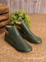 Women Casual Comfy Daily Adjustable Soft Leather Booties