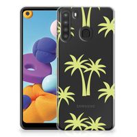 Samsung Galaxy A21 TPU Case Palmtrees - thumbnail