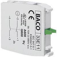 BACO 33E11 Contactelement 1x NC, 1x NO Moment 600 V 1 stuk(s)