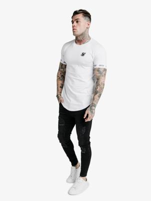 Sik Silk / t-shirt Raglan Tech in wit