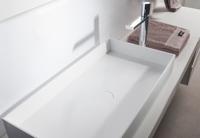 SSI Design Solid Joy rechthoekige waskom 100x37.5x11cm mat wit