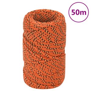 Boottouw 2 mm 50 m polypropyleen oranje