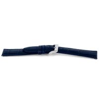 Horlogeband Universeel F626 Leder Blauw 18mm