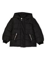 Balmain Kids veste matelassée à logo imprimé - Noir