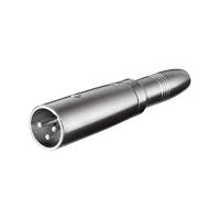 Wentronic XLR-adapter 3-polig XLR-stekker naar 6,3 mm mono koppeling