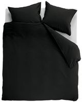 Ambiante Dekbedovertrek Uni Cotton Black-Lits-jumeaux (260 x 200/220 cm)