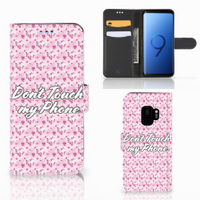 Samsung Galaxy S9 Portemonnee Hoesje Flowers Pink DTMP