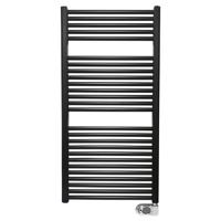 Wiesbaden Elara elektrische radiator 118,5x60 cm 700 W, mat zwart