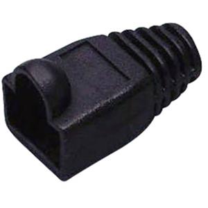 BKL Electronic RJ45-connector Cat. 6A met knikbescherming 143308 Knikbeschermingsmof Aantal polen: 8P8C Zwart 1 stuk(s)