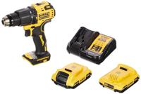 Dewalt DCD709D2T-QW Accu-slagboorschroevendraaier 18 V, 2 Ah, zwart/geel, maat