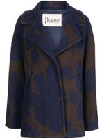 Herno veste boutonnée à fleurs - Bleu - thumbnail