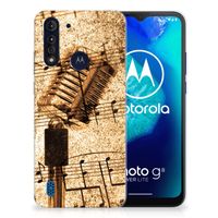 Motorola Moto G8 Power Lite Siliconen Hoesje met foto Bladmuziek - thumbnail